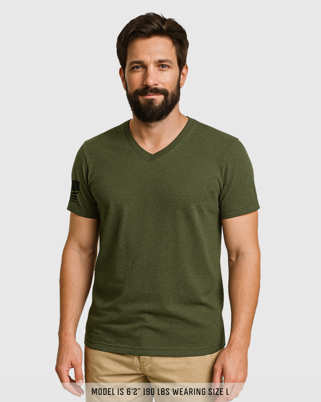 "Essentials" Flag V-Neck (6 Pack)
