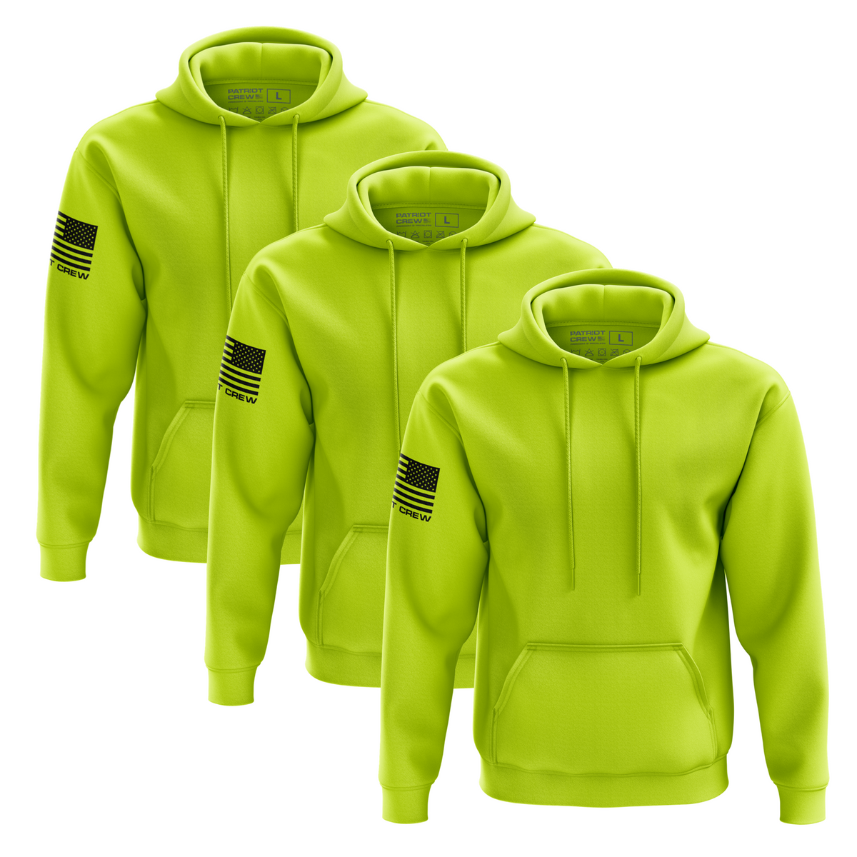 Safety Yellow Hoodie (3 Pack)