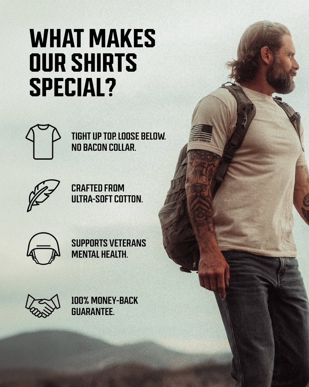 "Essentials" Tall Flag T-Shirt (3 Pack)