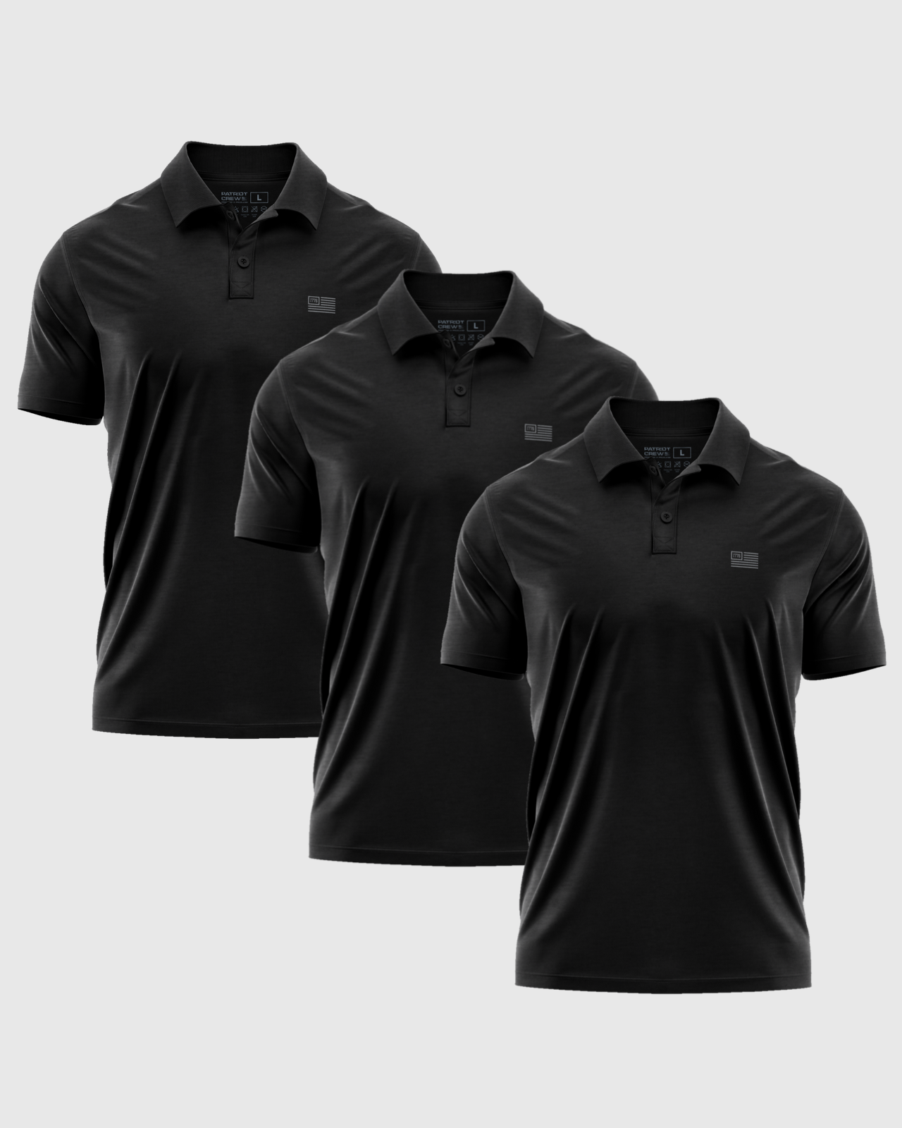 3pk polo shirts best sale