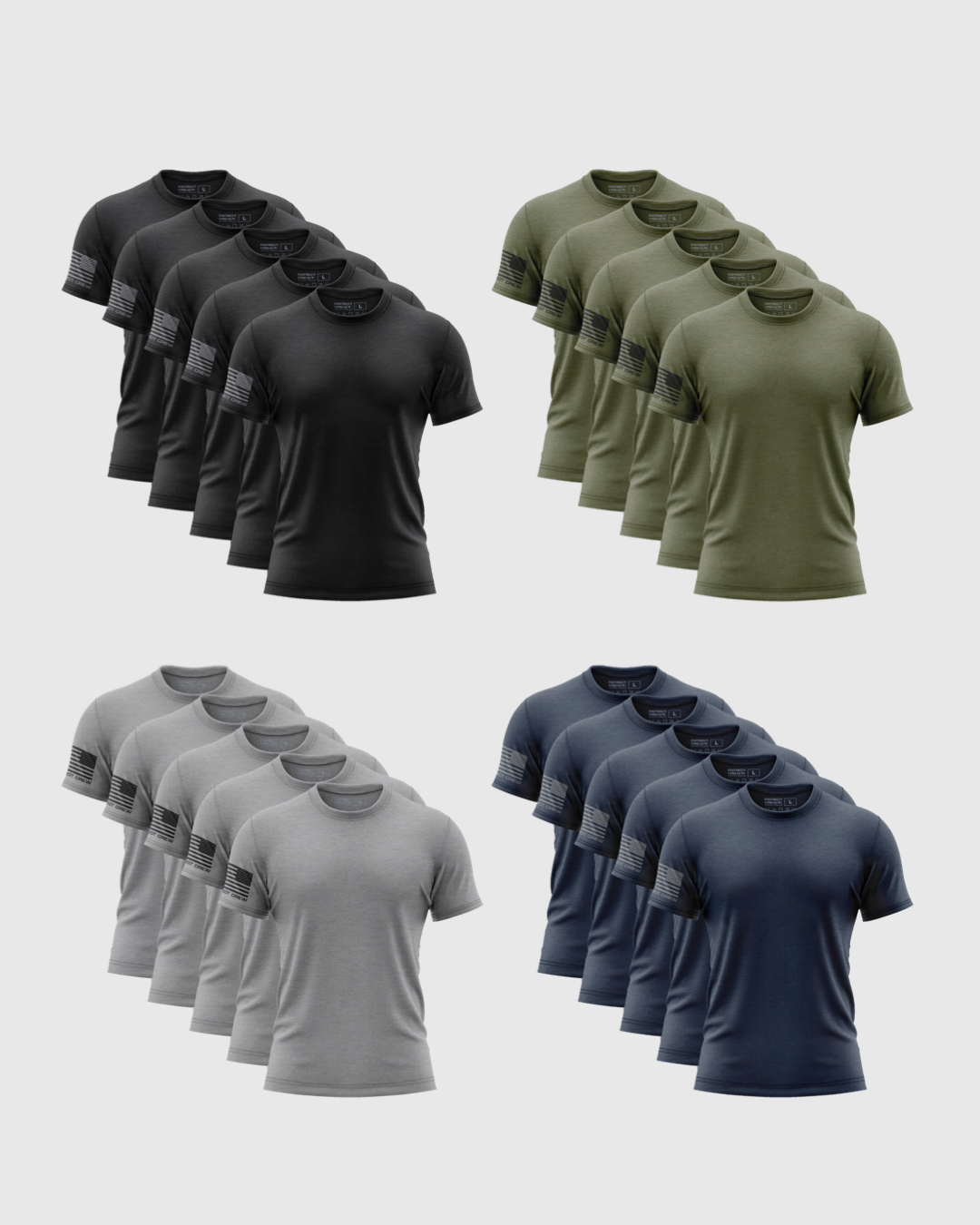 "Set For Life" Flag T-Shirt (20 Pack)