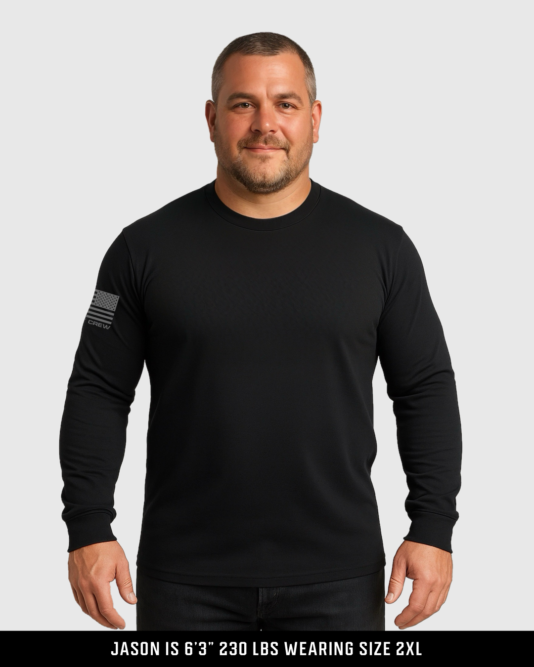 "All-Black" Long-Sleeve T-Shirt (4 Pack)