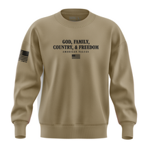 God, Family, Country, & Freedom Crewneck