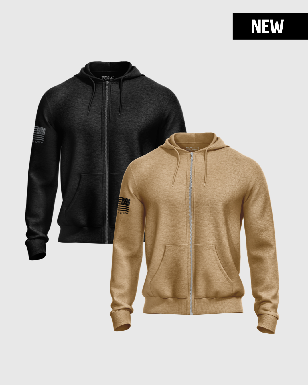 "Essentials" Midweight Full-Zip Hoodie (2 Pack)