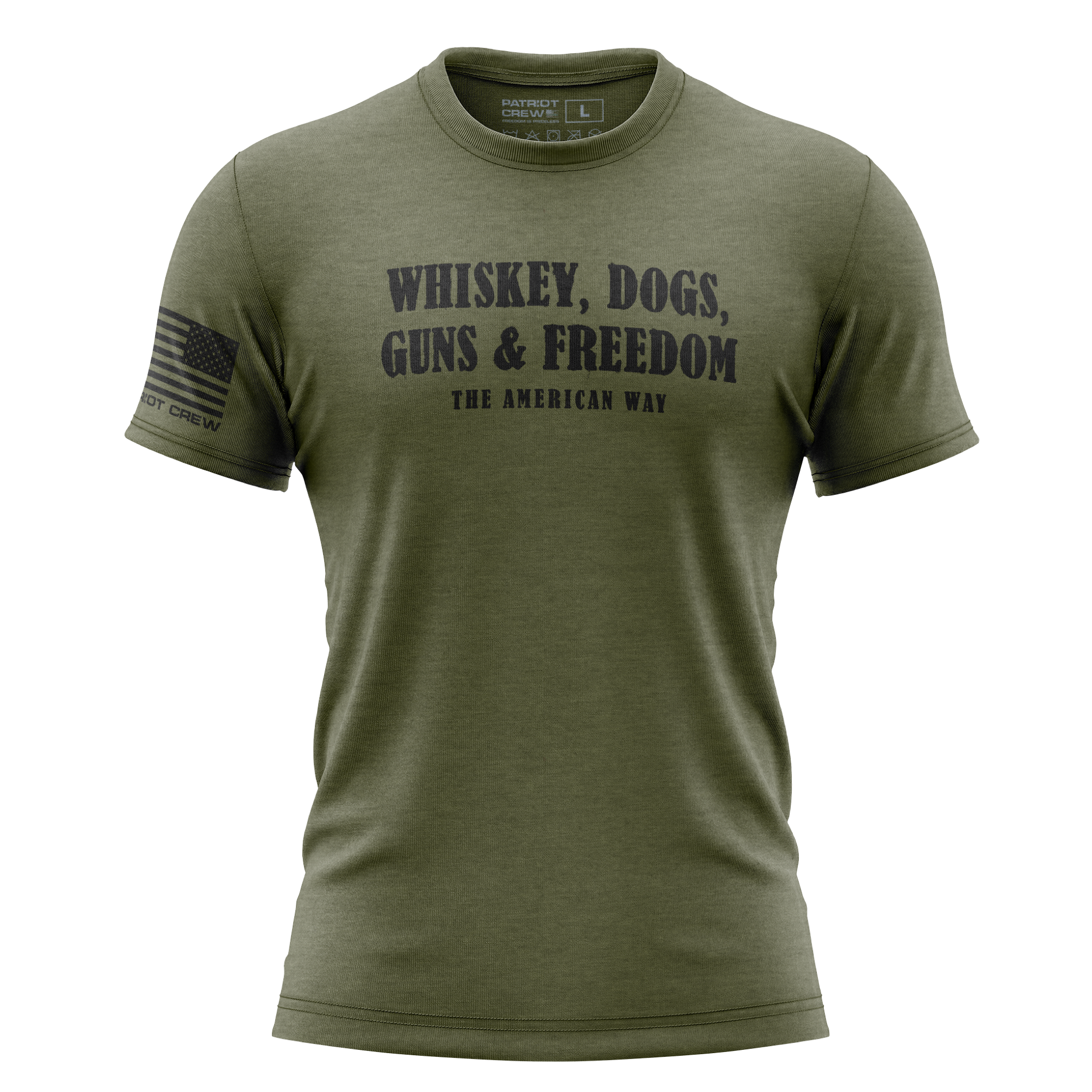 Whiskey, Dogs, Guns, & Freedom T-Shirt