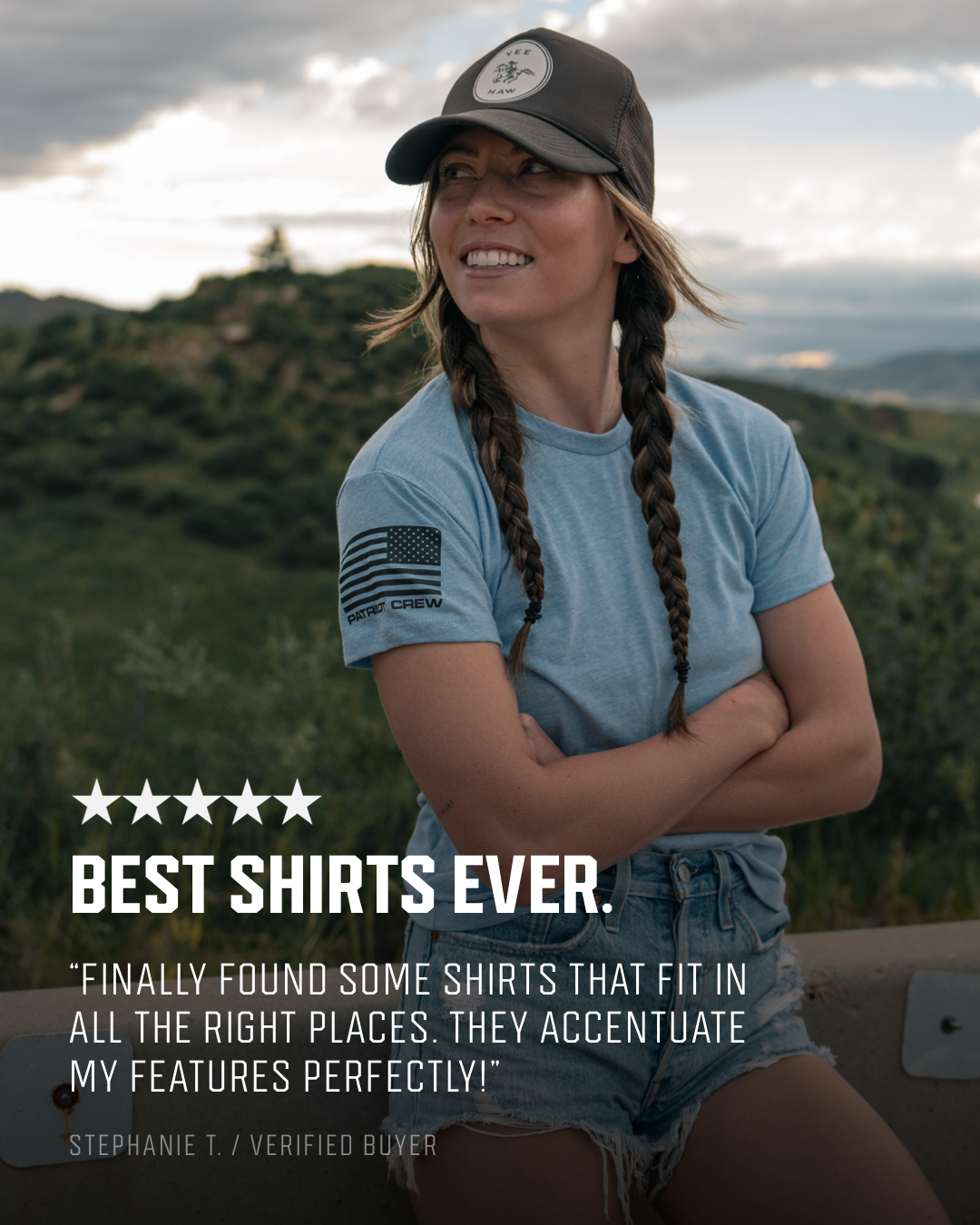 Women's Gunmetal Flag T-Shirt (3 Pack)