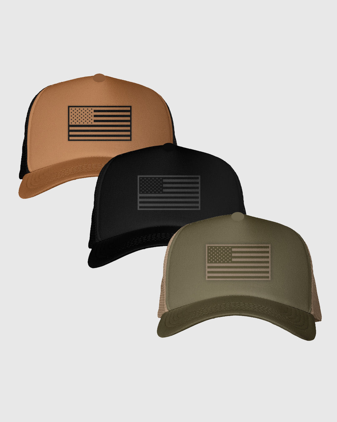 American Flag Trucker Hat (3 Pack)