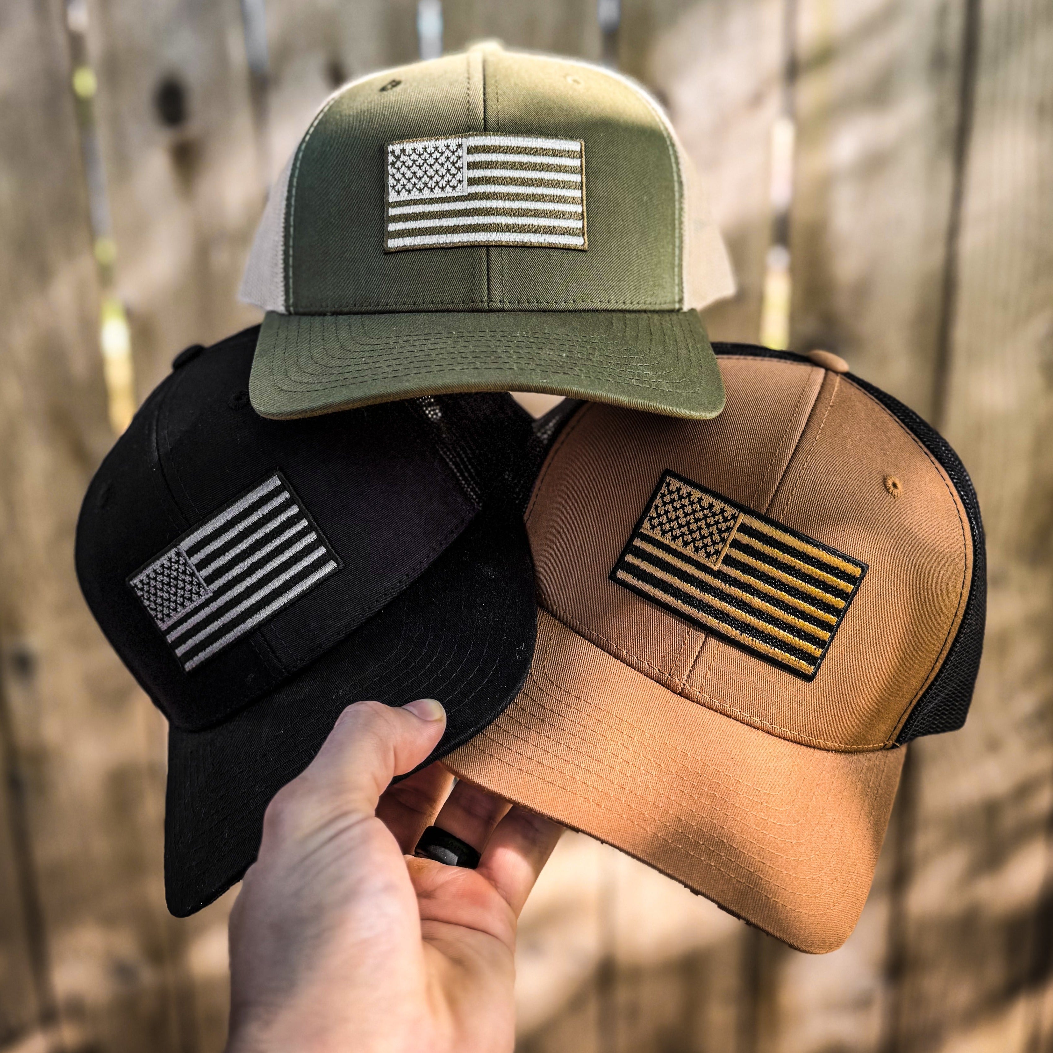 American flag trucker hat caps online