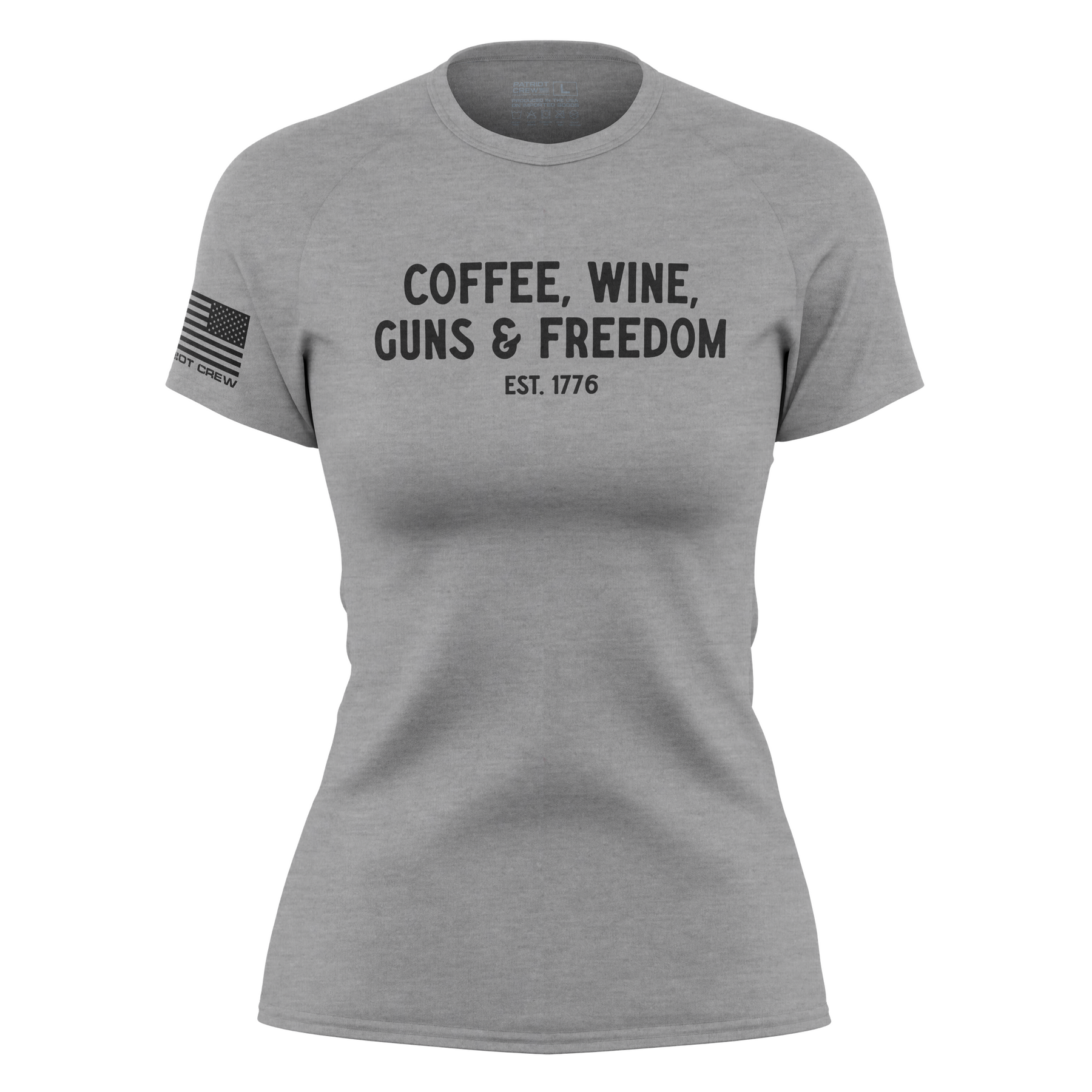 Women's Coffee, Wine, Guns, & Freedom T-Shirt