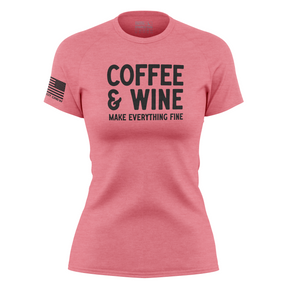 Women's Coffee & Wine Make Everything Fine T-Shirt
