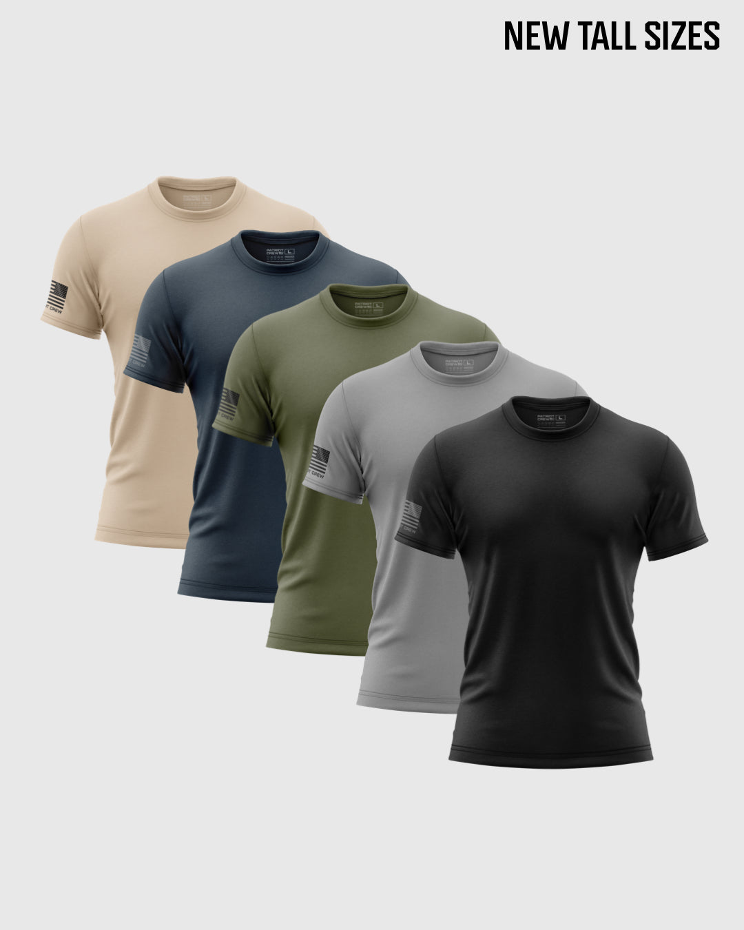 "Essentials" Tall Flag T-Shirt (5 Pack)