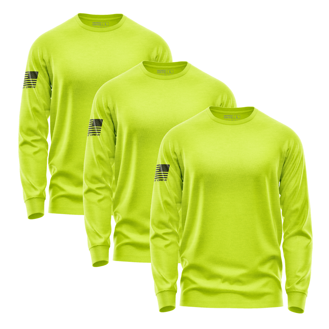 Safety Yellow LongSleeve TShirt (3 Pack)