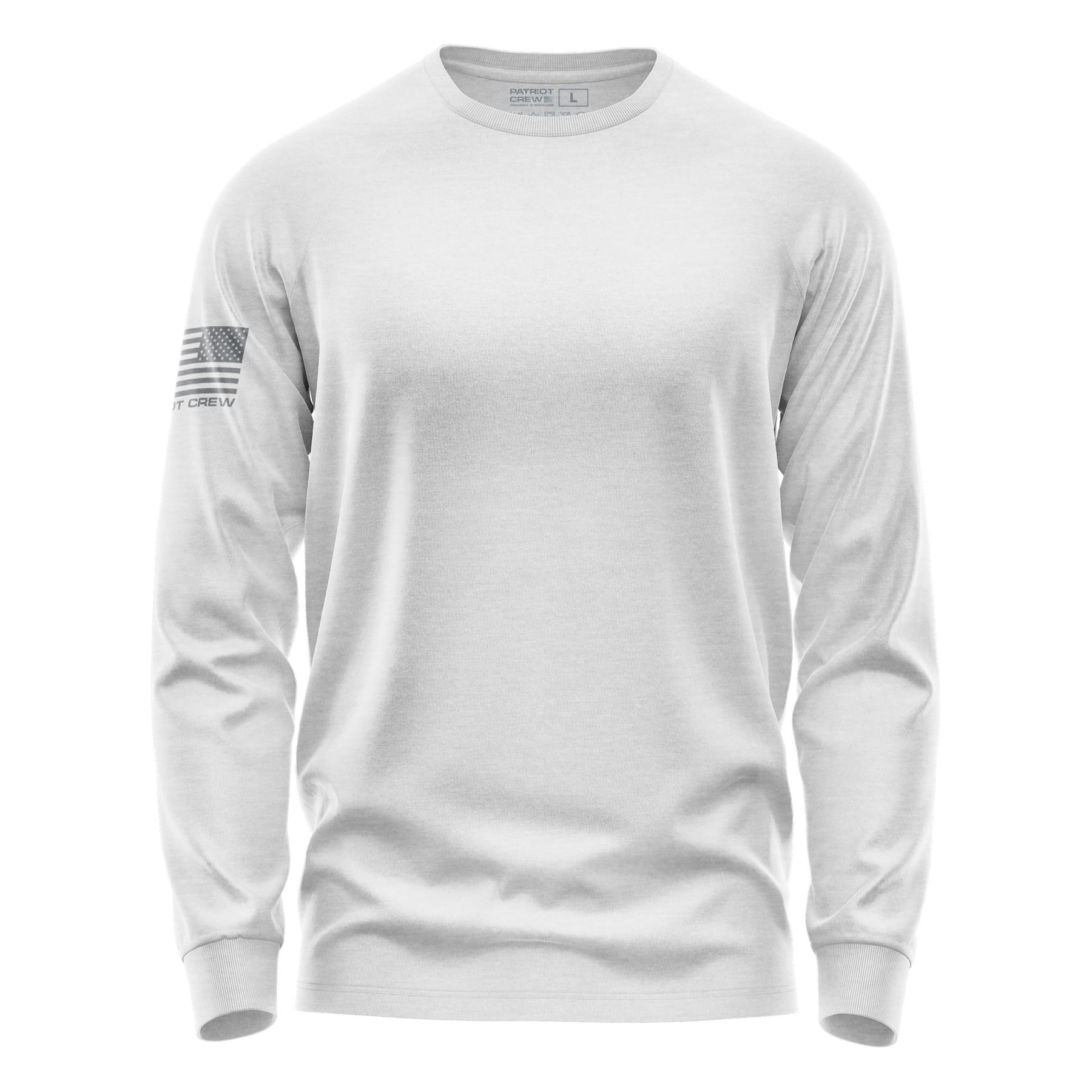 White long sales sleeve patriots shirt