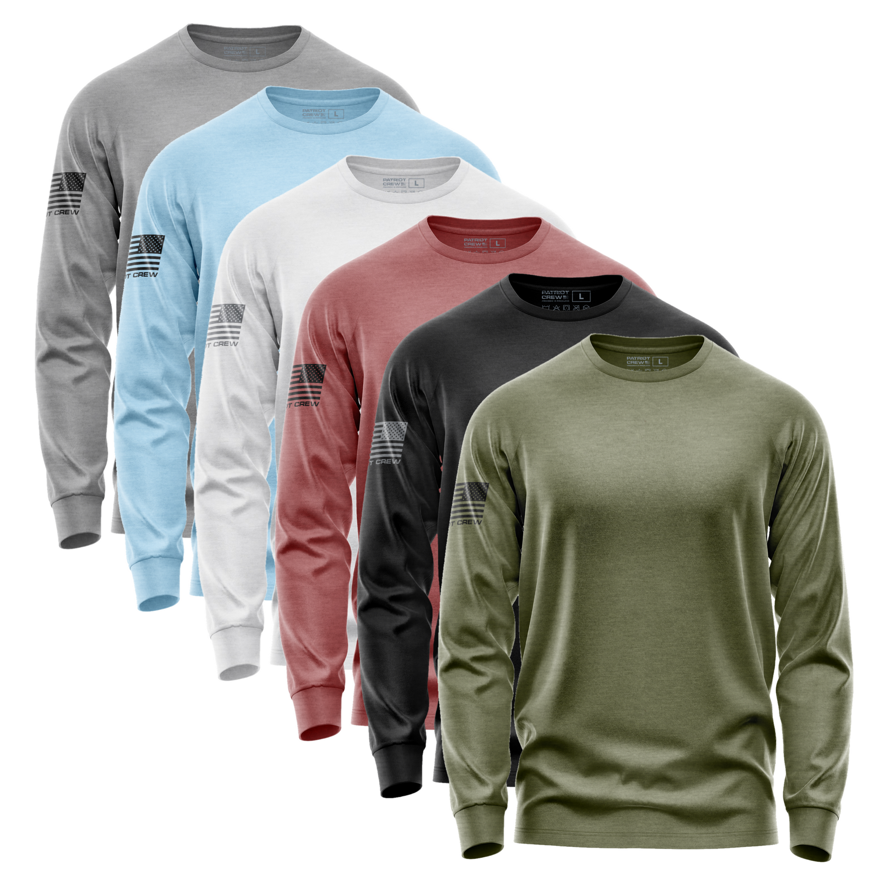 Variety Long-Sleeve T-Shirt (6 Pack)