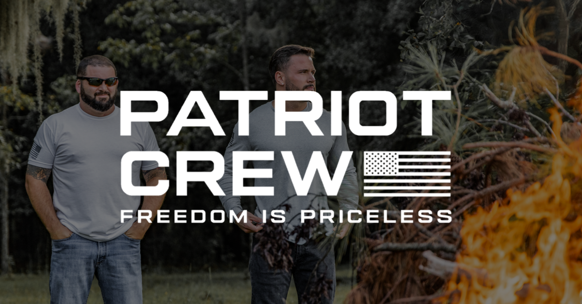 The picture patriotcrew.co shows when its homepage is shared