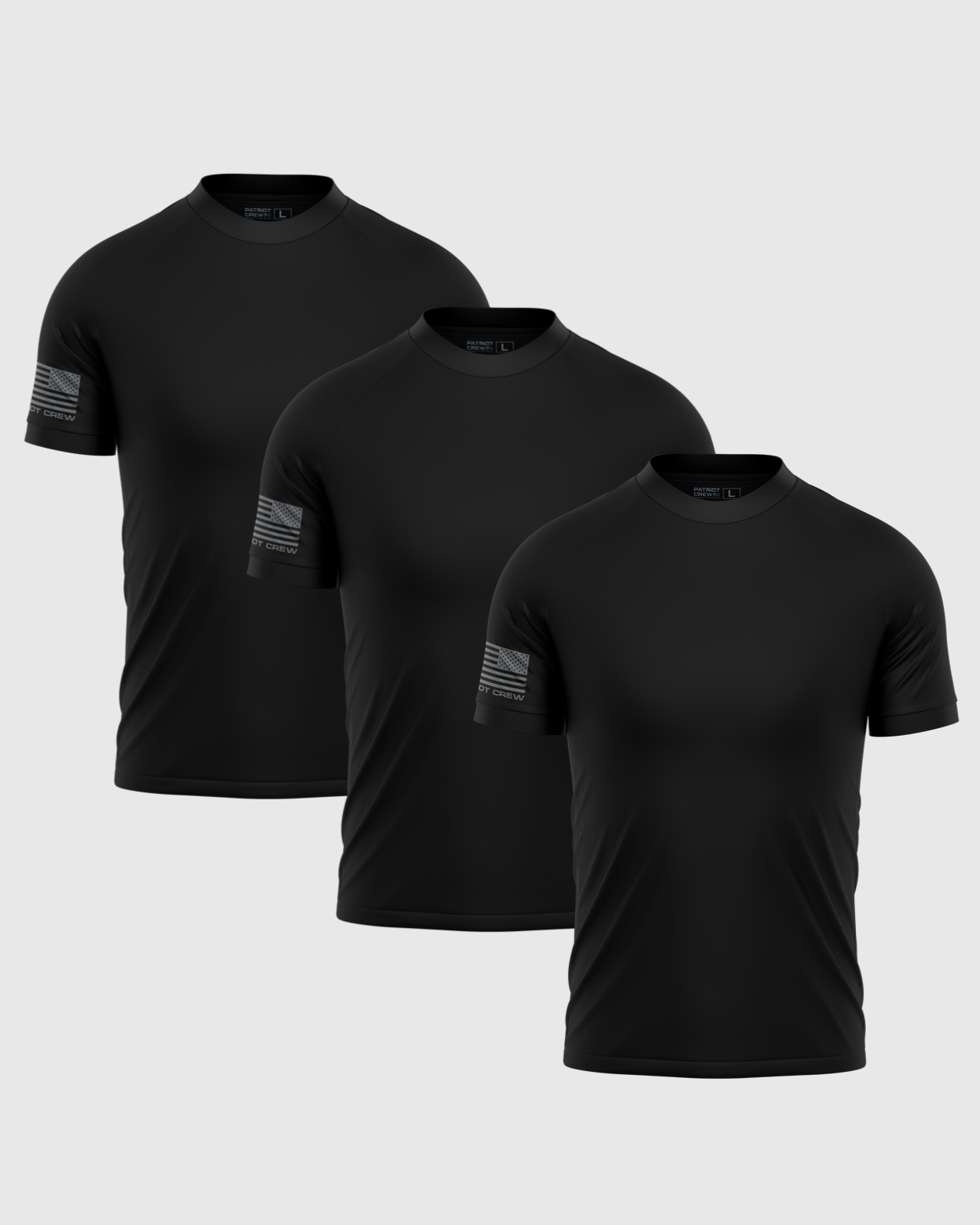 Black Performance Flag T-Shirt (3 Pack)