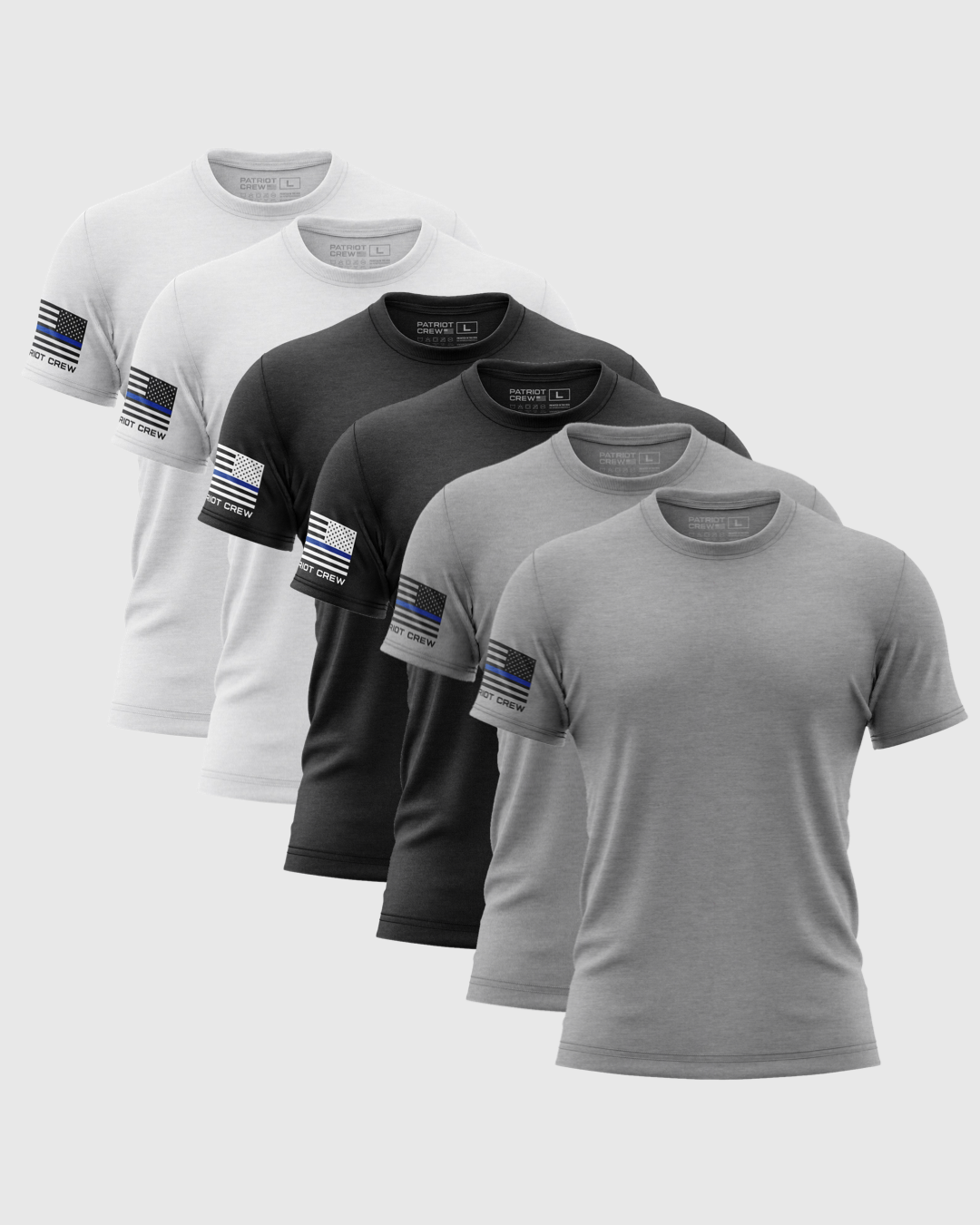 "Police" Flag T-Shirt (6 Pack)