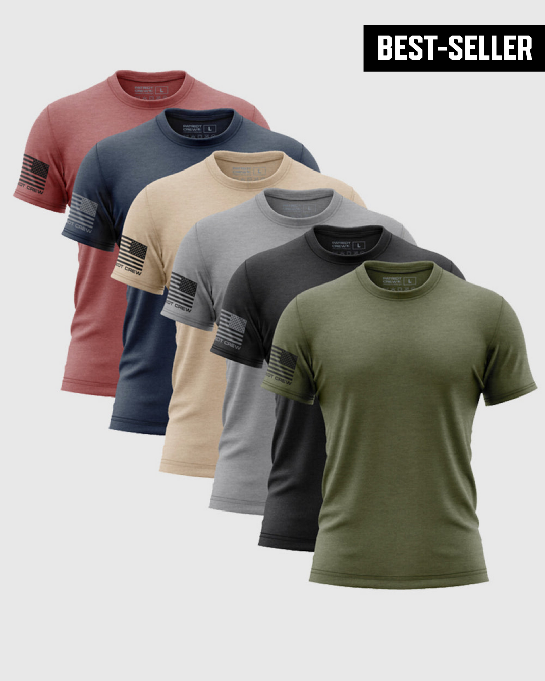 "Essentials" Flag T-Shirt (6 Pack)