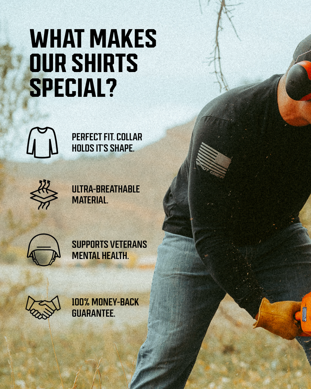 "Essentials" Long-Sleeve T-Shirt (4 Pack)