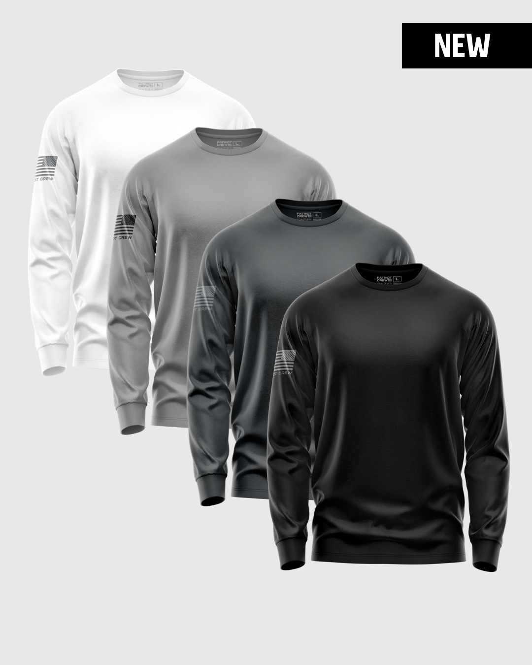 "Gunmetal" Long-Sleeve T-Shirt (4 Pack)