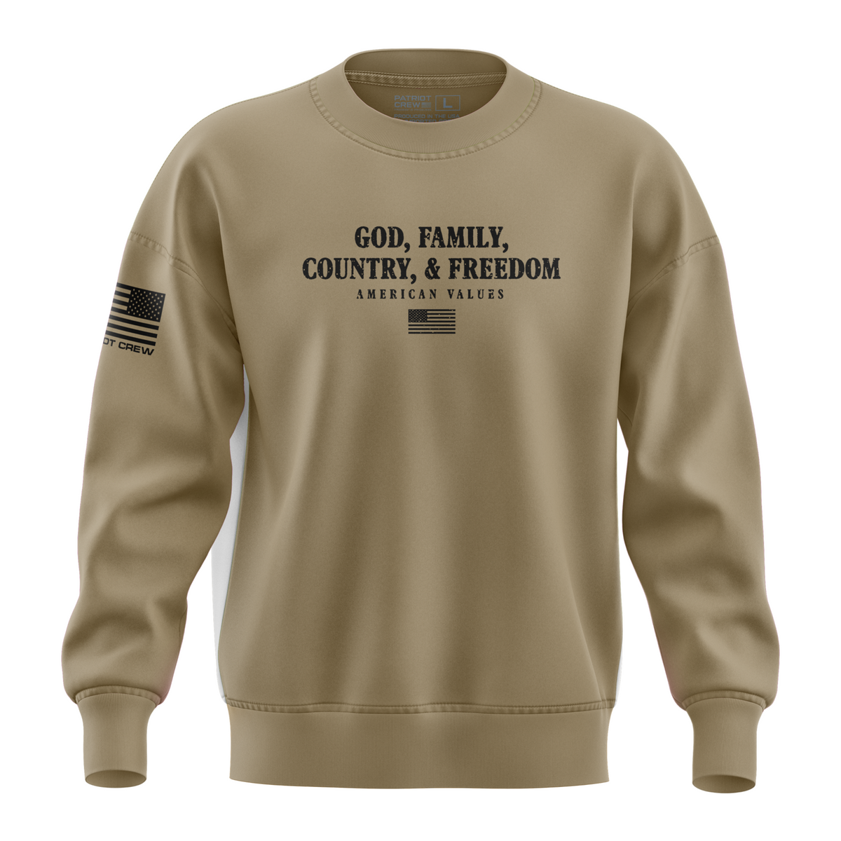 God, Family, Country, & Freedom Crewneck