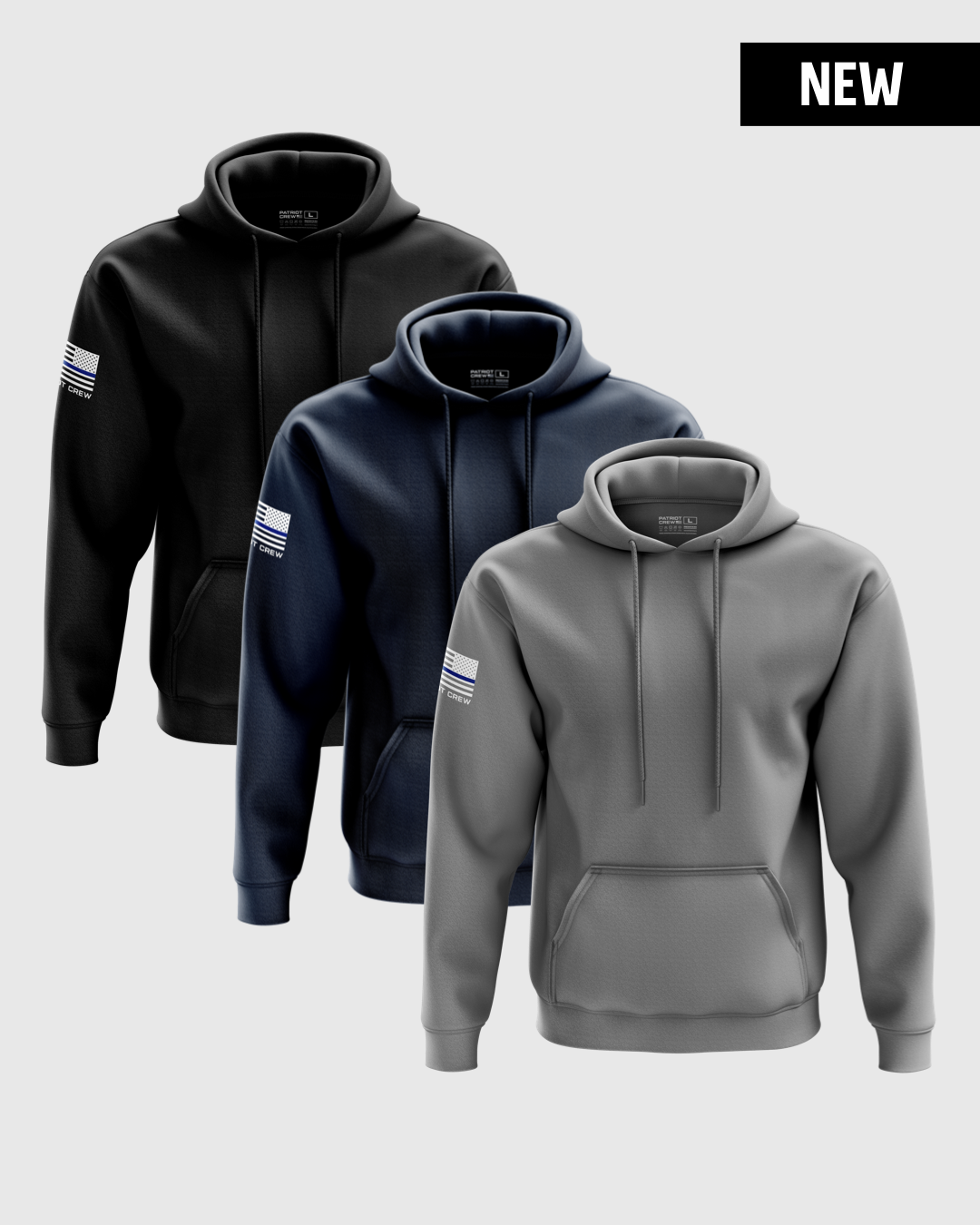 "Police" Midweight Hoodie (3 Pack)