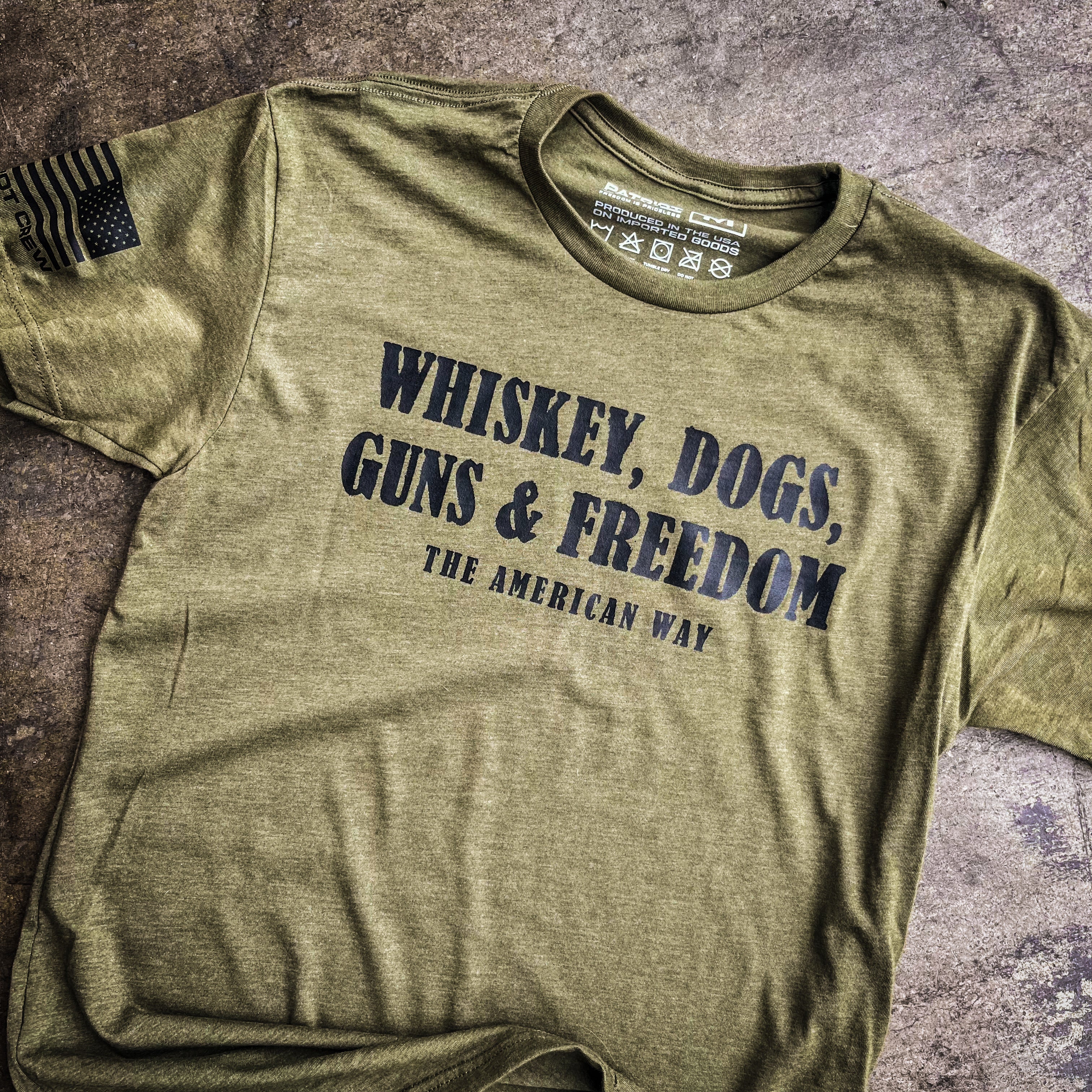 Whiskey, Dogs, Guns, & Freedom T-Shirt