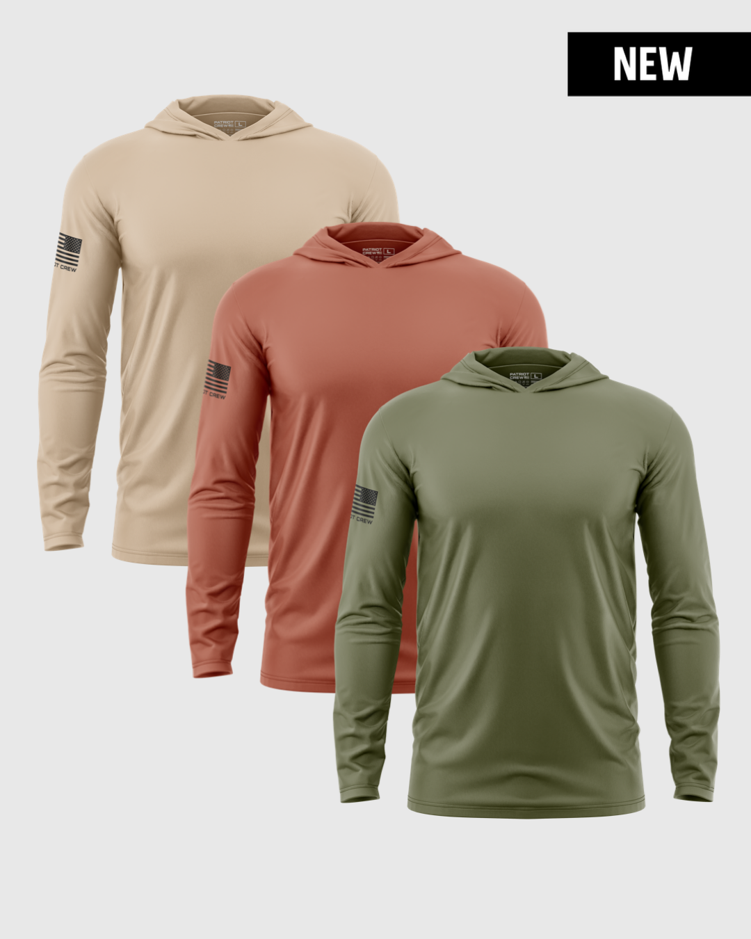 "Rugged" Lightweight Hoodie (3 Pack)