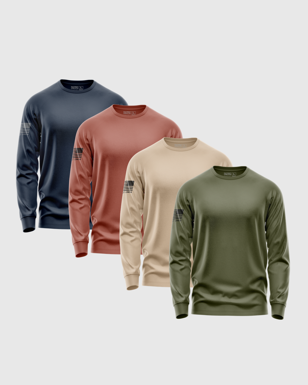 "Rugged" Long-Sleeve T-Shirt (4 Pack)