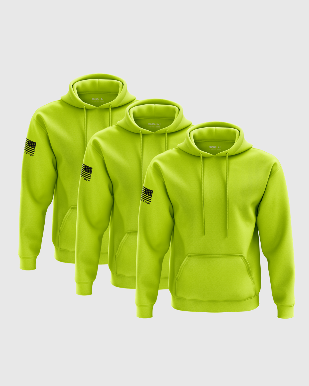 "Safety Yellow" Midweight Hoodie (3 Pack)