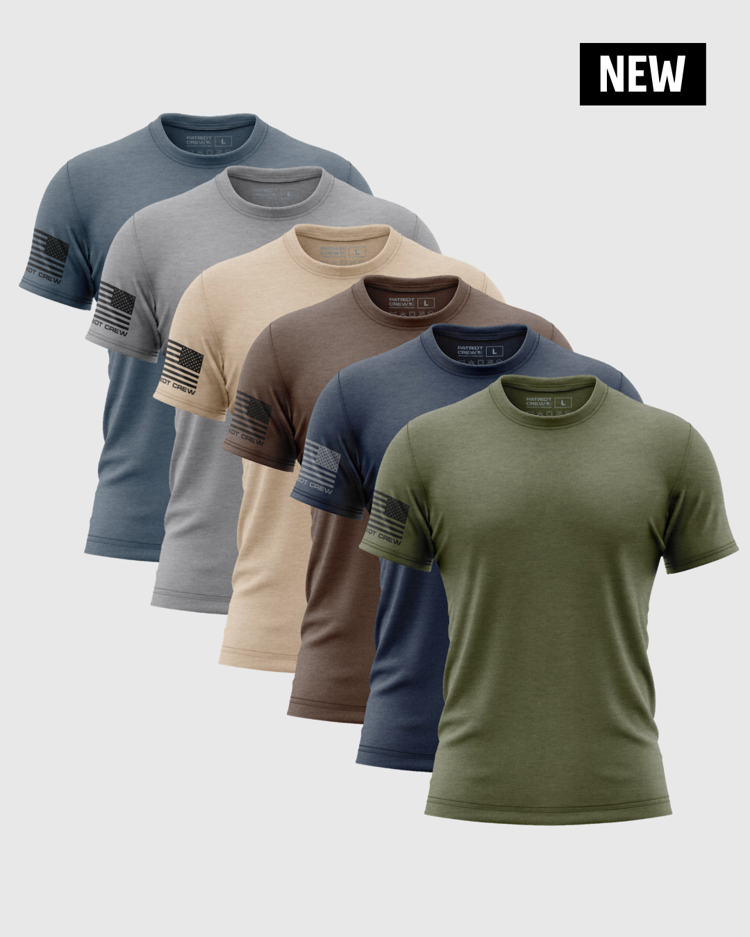 "Earth Tones" Flag T-Shirt (6 Pack)