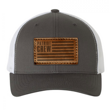 Patriot Crew Flag Leather Patch Trucker Hat