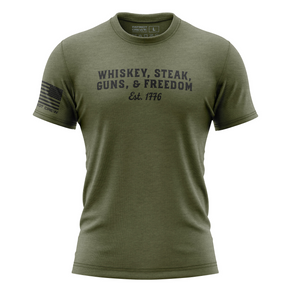 Whiskey, Steak, Guns, & Freedom T-Shirt