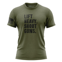 Lift Heavy. Shoot Guns. T-Shirt
