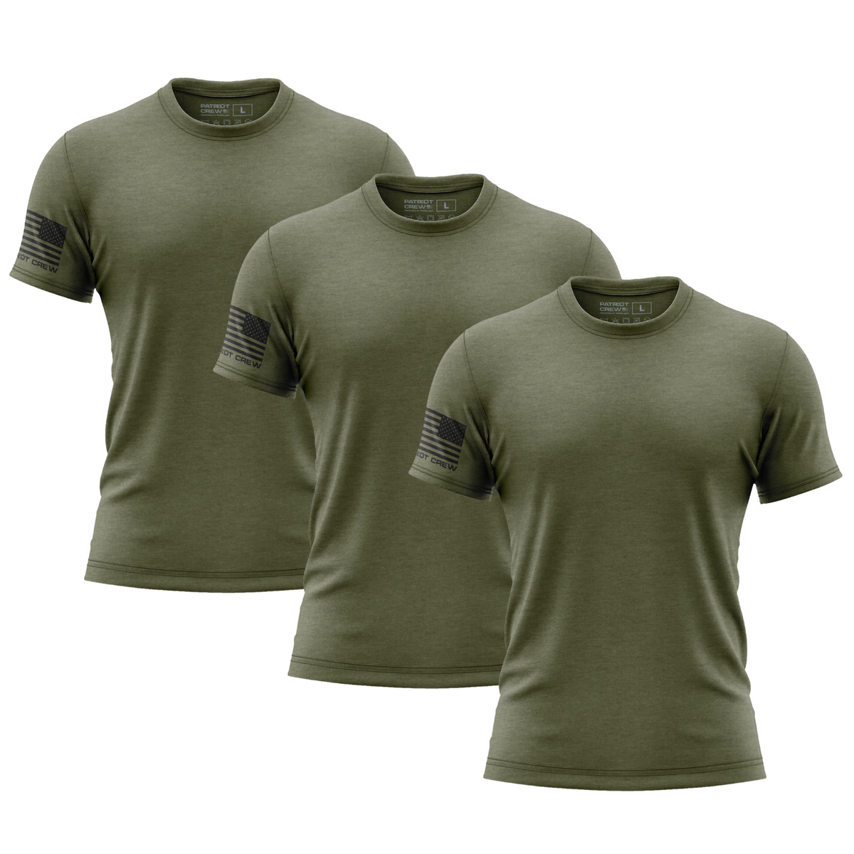Military Green T-Shirt (3 Pack)