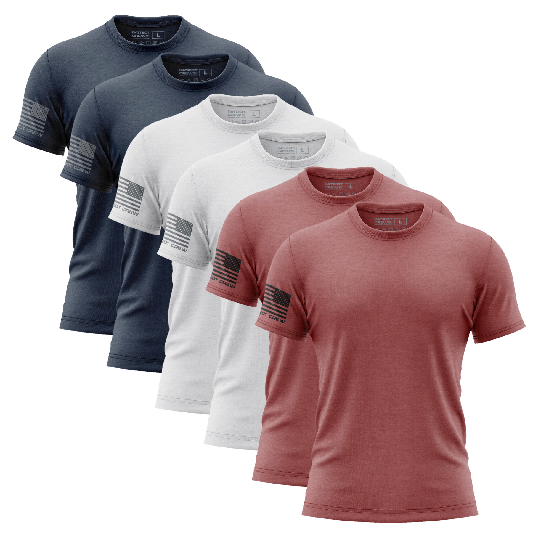 Red, White, & Blue T-Shirt (6 Pack)
