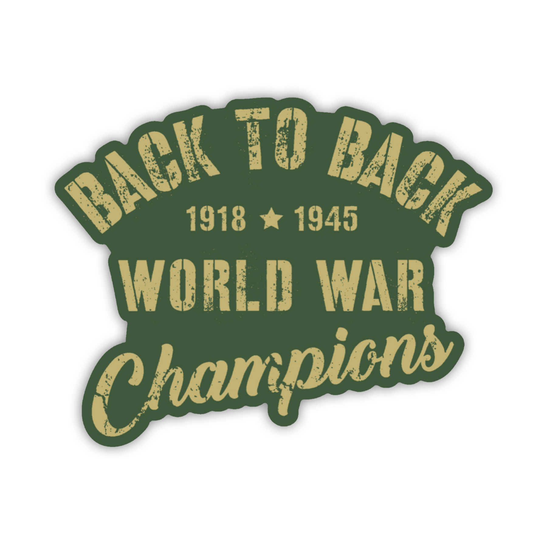 Back to Back World War Champions Decal
