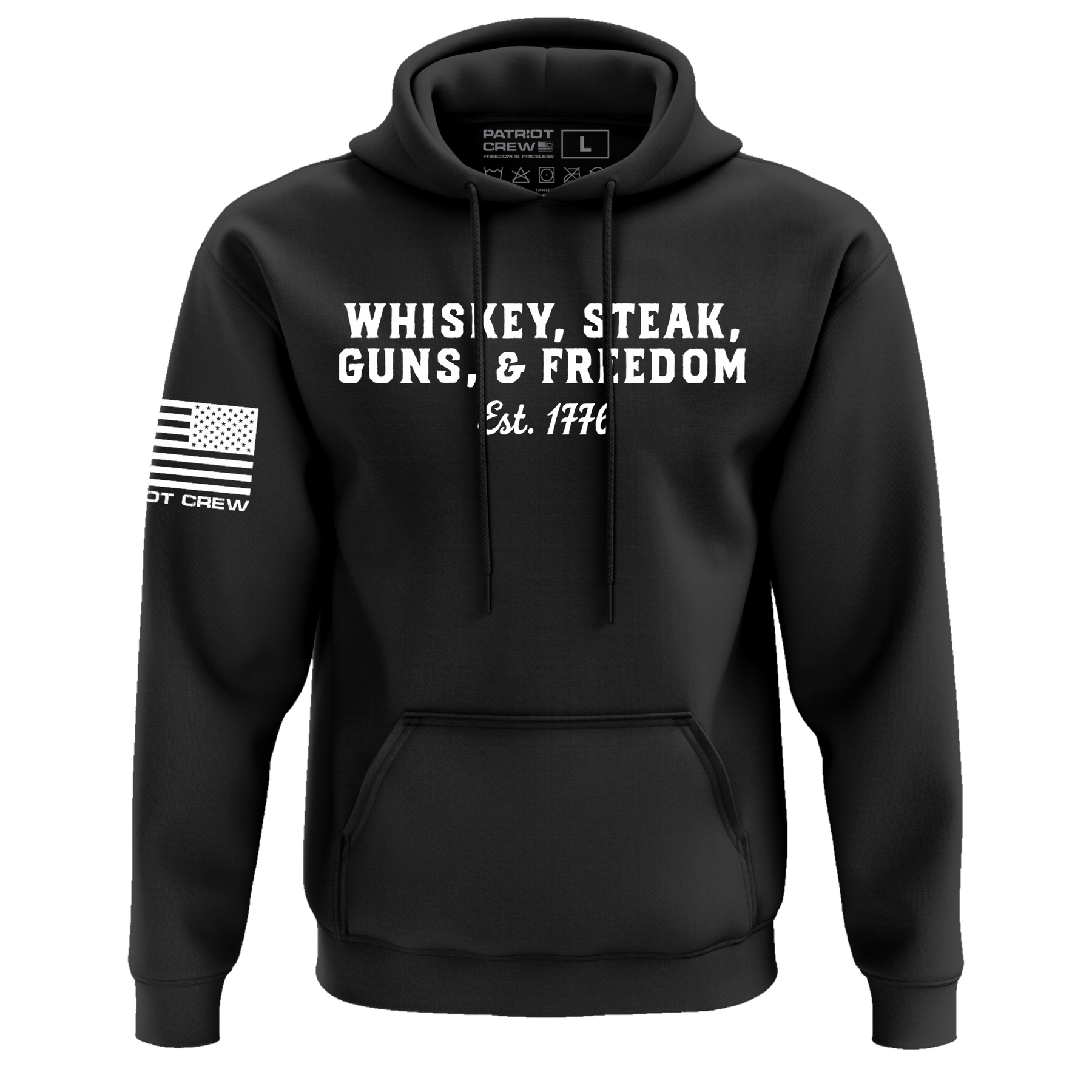 Whiskey, Steak, Guns, & Freedom Hoodie