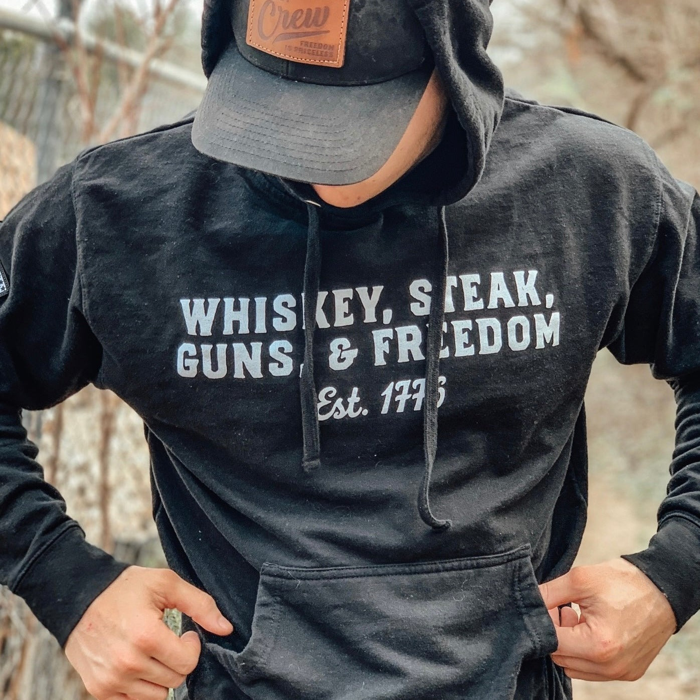 Whiskey, Steak, Guns, & Freedom Hoodie