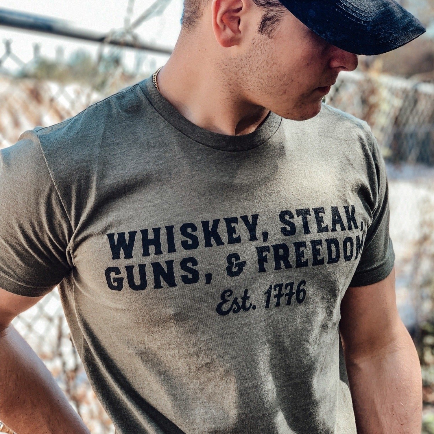 Whiskey, Steak, Guns, & Freedom T-Shirt