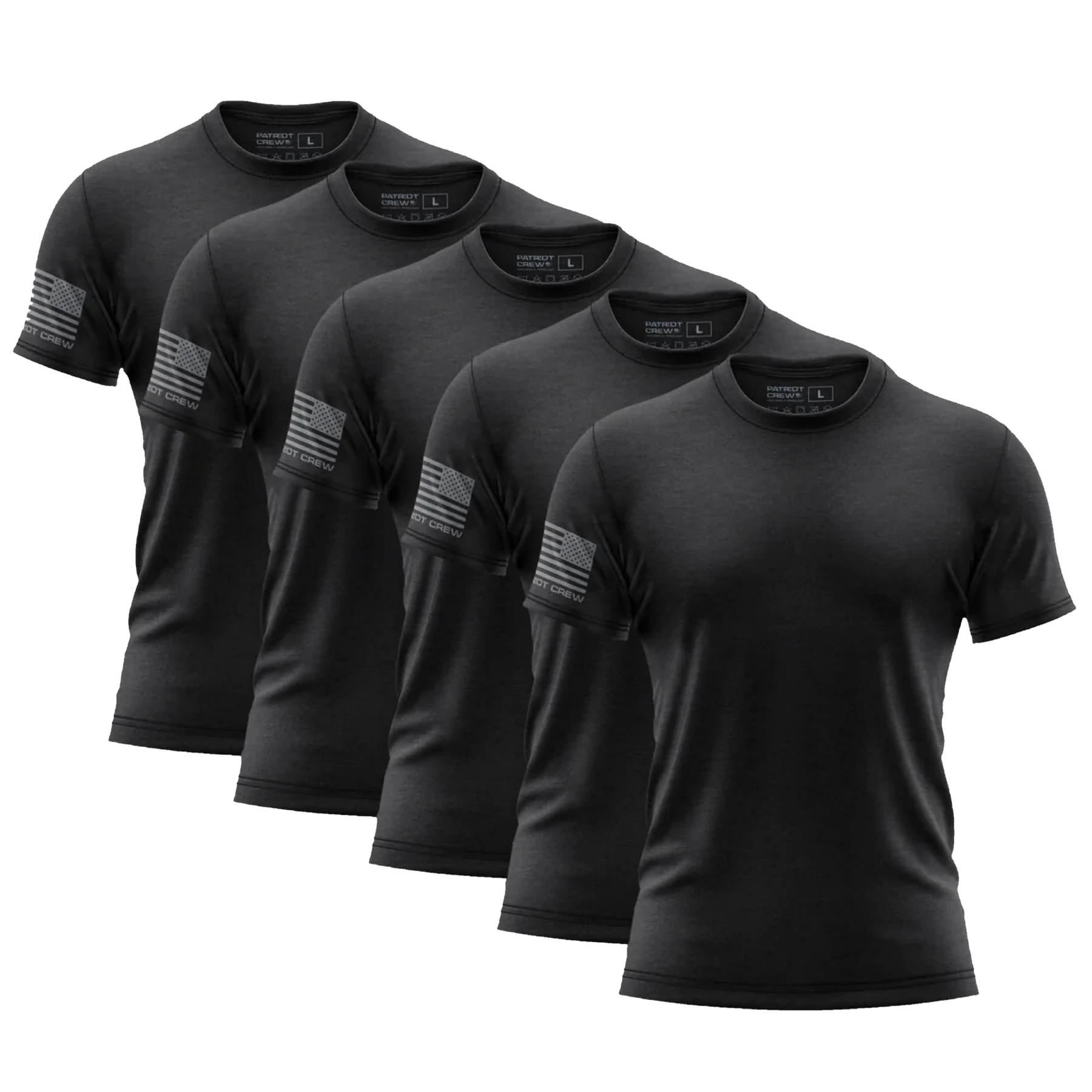 All Black Tee Shirt 5-Pack
